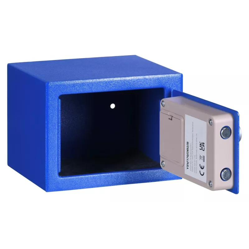 Freestanding safe Yale YSV/170/DB2/B Steel Blue, combination lock, 3.8 L, floor/wall mount