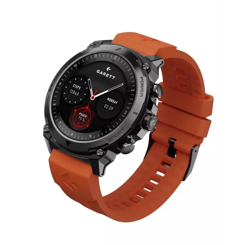 Smartwatch Garett Atom Black Steel
