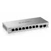 Managed L2 Gigabit Switch Zyxel GS1200-10v3 — 8x Gigabit (10/100/1000), 20 Gbps, MAC 4000, desktop, grey