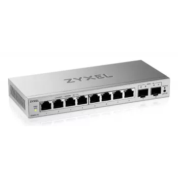 Managed L2 Gigabit Switch Zyxel GS1200-10v3 — 8x Gigabit (10/100/1000), 20 Gbps, MAC 4000, desktop, grey