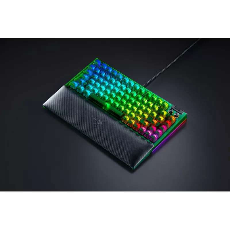 Mechanical Gaming Keyboard Razer BlackWidow V4 75% — Wired US layout, Phantom Green Edition, Razer Mechanical Tactile Switches