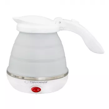 Electric kettle ESPERANZA EKK023 — 0.5 L, 750 W, white, stainless steel & plastic