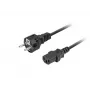 Power cable LANBERG CEE 7/7 to C13 (C320) 1.8 m, straight, black
