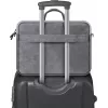 Toploader bag DEFENDER Solid for 15.6 inch laptops, polyurethane, grey, carry handle, removable shoulder strap