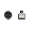 Network Cable DeLOCK M12 Cable A-coded 8 pin male to RJ45 male Cat5e 5 m Black