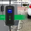Qoltec Mobile EV Car Charger Adjustable 2in1 Type2 | 7kW | 230V | CEE 3 PIN | Wi-fi| LCD | Portable | Wallbox | 5m