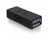 DELOCK USB 3.0-A adapter USB-A to USB-A black, USB 3.0 data transfer