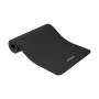 Gymnastic mat for yoga, pilates, fitness, 183x61cm, thickness 6mm, TPE material, black, REBEL ACTIVE