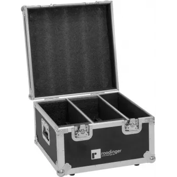 Flightcase Roadinger for 2x LED CLS-18 QCL RGB/WW lights - protective transport case