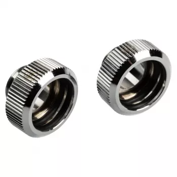 Adapter G1/4 inch male to 16mm hard tube BitsPower Touchaqua TA-FH16-GS, 2-pack, silver