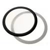 DEMCiflex dust filter 225mm, Round - black/White