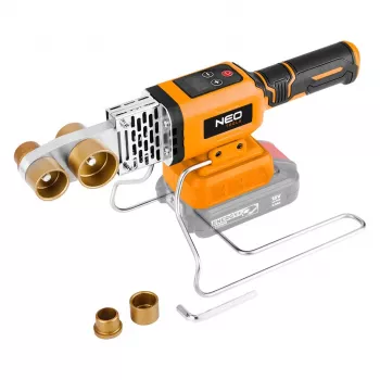 Pipe welding machine NEO tools Energy+ 18V — cordless pipe welder, model 04-622