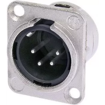 Neutrik NTR-NC4MDL1 - -30 - 80 °C - Black - Silver - UL - UL 94 HB - IEC 61076-2-103 - IP 40 - IEC 68-2-20 (NC4MDL1)