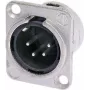 Neutrik NTR-NC4MDL1 - -30 - 80 °C - Black - Silver - UL - UL 94 HB - IEC 61076-2-103 - IP 40 - IEC 68-2-20 (NC4MDL1)
