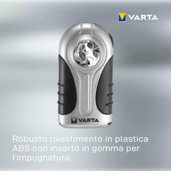 Hand flashlight Varta 16647 Black Silver