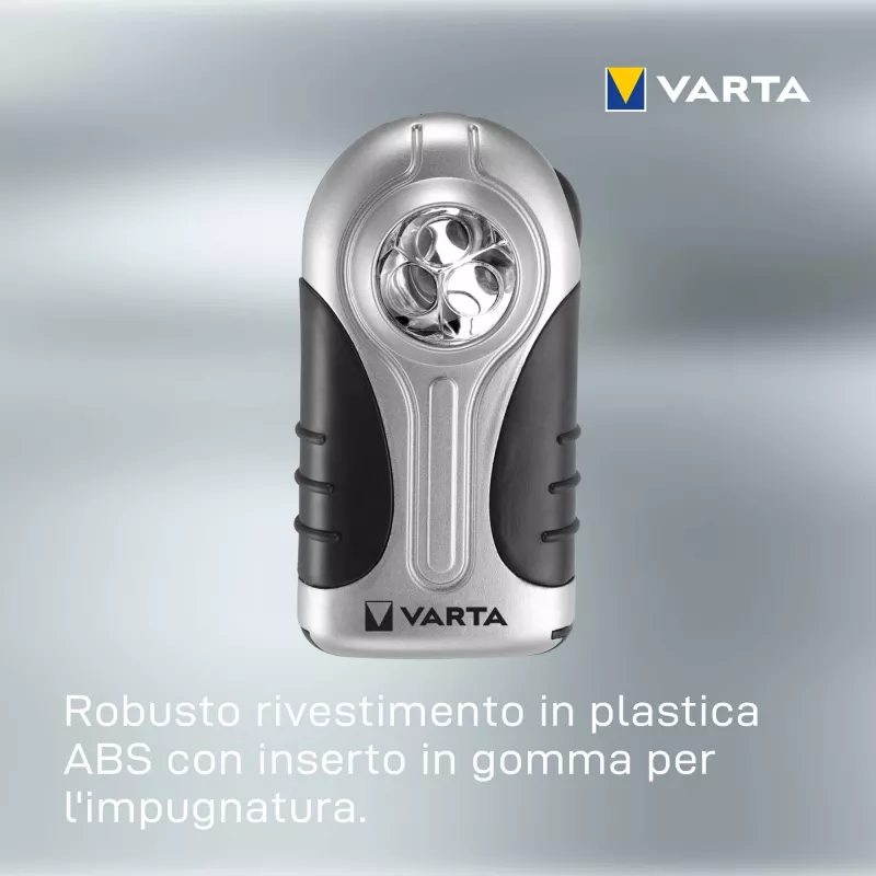 Hand flashlight Varta 16647 Black Silver