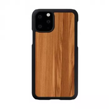 Smartphone case man and wood for iPhone 11 Pro — cappuccino black finish