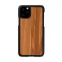 Smartphone case man and wood for iPhone 11 Pro — cappuccino black finish