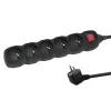 Power Extension Esperanza ELK214K 1.5 m cable 5 Type E outlets Indoor Black