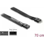 Parallel cable DELOCK 86058, 9-pin to 9-pin, length 0.7 m, black
