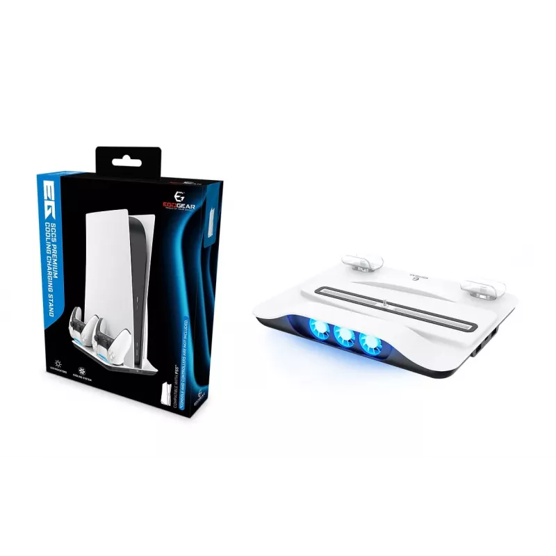 EgoGear SCC5-P5-WH, Ladesystem, PlayStation 5, White, Wired, 258 mm, 53 mm