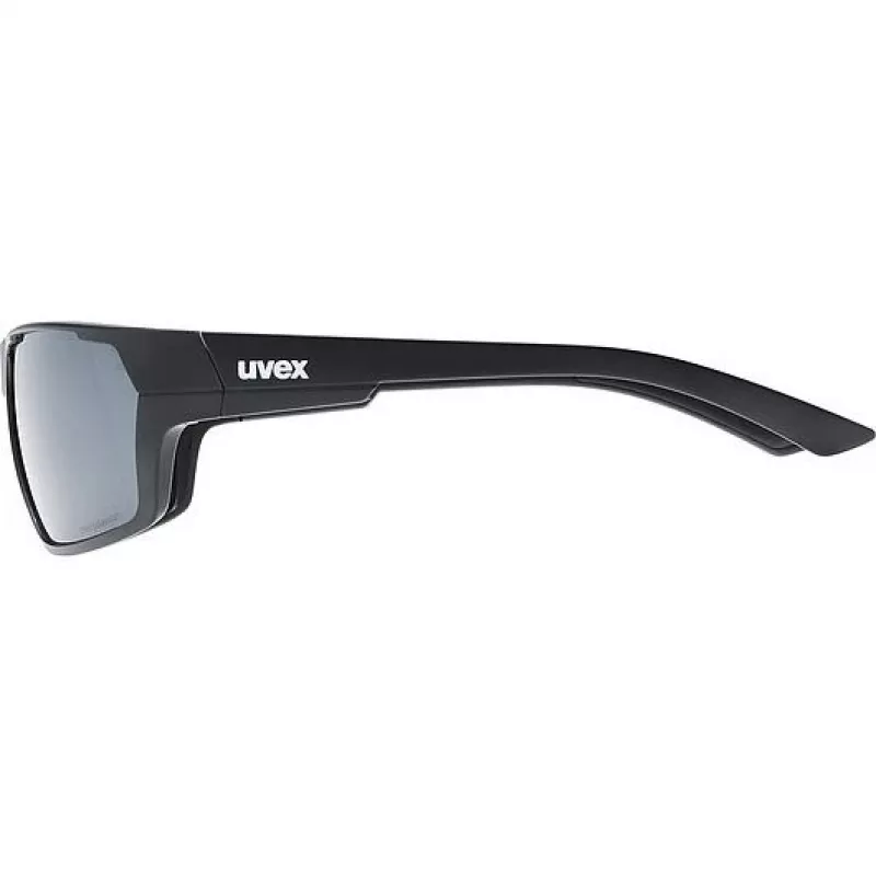 Polarized sunglasses Uvex Sportstyle 233 P - black matt/litemirror silver