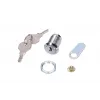 Door lock Extralink ROUND LOCK FOR CABINETS, round cabinet door lock, silver