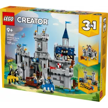 Construction toy LEGO Creator 3-in-1 Medieval Knight's Castle set 31168 — 1371 pieces, 6 minifigures, ages 9+