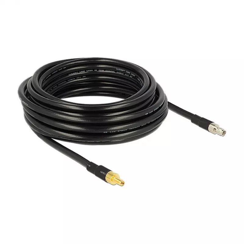 Coaxial Cable DeLOCK 10m SMA/SMA CFD400 LLC400 Black