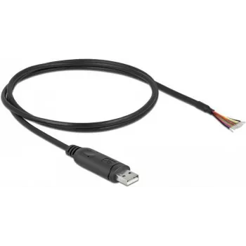 Delock - Serial Adapter - USB2.0 - RS-232 - Black (90524)
