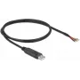 Delock - Serial Adapter - USB2.0 - RS-232 - Black (90524)