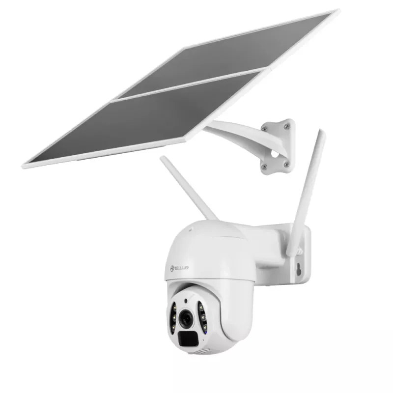 Surveillance Camera Tellur Smart WiFi Solar Camera P&T 3MP 2K UltraHD