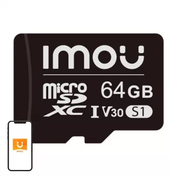 MicroSD memory card IMOU ST2-64-S1 64 GB, Class 10, Read 95 MB/s, Write 35 MB/s, U3 V30