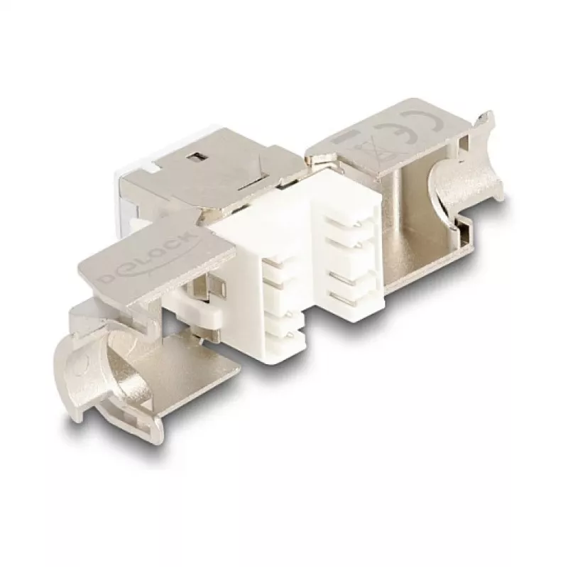 DeLOCK 88119 keystone module Flat White RJ-45 10 pcs