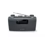Portable radio Muse M-058 R — AM/FM, rotary volume, battery or AC (230V, 50Hz), black/grey