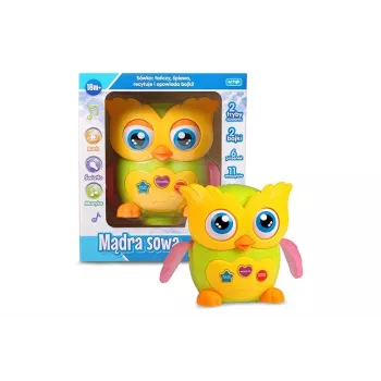 Educational interactive learning toy Artyk E-Edu Wise Owl model 137792 with audio and lights