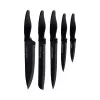Smile Sns-3 Tacoma Kitchen Knife Set 5 Pieces Stainless Steel Non-Stick Coating Round Black