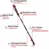 Pruning shears EINHELL GP-LS 18/28 Li T BL-Solo — cordless telescopic bypass pruner, 18 V, cutting capacity 2.8 cm, aluminium handle