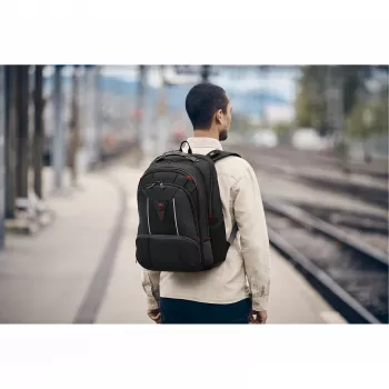 Wenger Carbon Pro Business Backpack with 15.6 Laptop Sleeve and Tablet Pocket Black (653129)