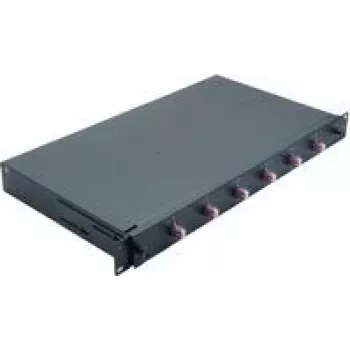 Network Cable Helos LWL 19 inch Splice Box 6 x LC Duplex OM4 375557 Black