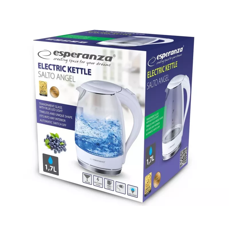Esperanza Ekk011w electric kettle Salto Angel 1.7 L Ekk011w