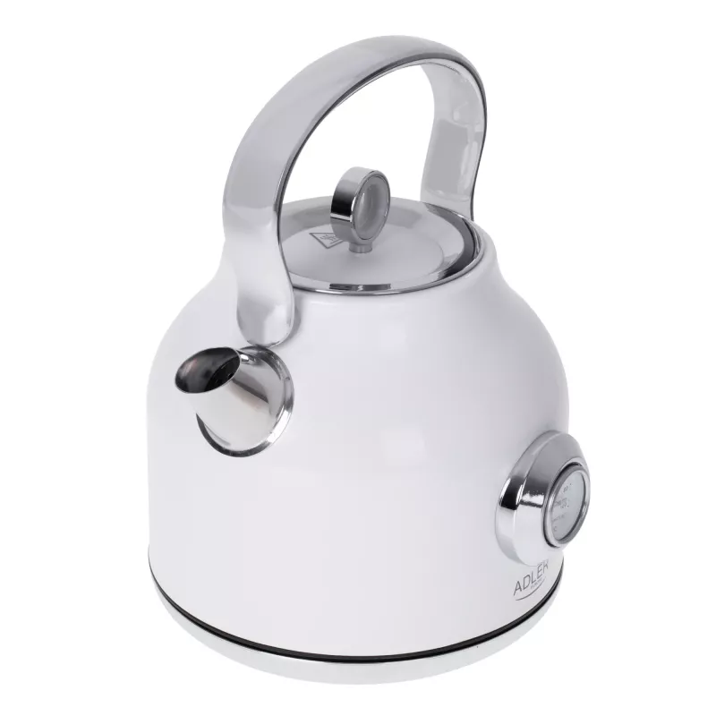 Electric kettle Adler 1.7 L 2200 W Metallic White