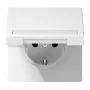 Schuko wall socket Jung LS1520BFNAKLWW with protective flap cover, flush-mounted, 16 A, 230 V