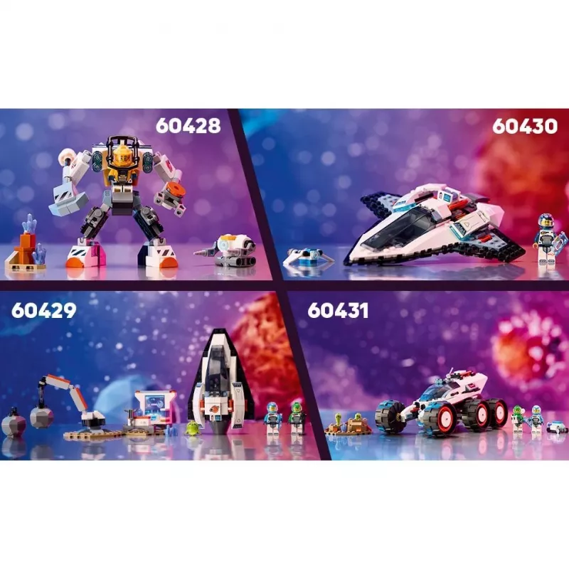 LEGO City construction toy Spaceship 60430 — 240 pieces, 1 minifigure, age 6+, 170×220×40 mm