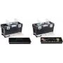Storage box allit McPlus Depot S 23 — black polypropylene, compact stackable container