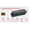 Docking Station UNITEK D1079A USB4 Wired Black 100W Power Delivery