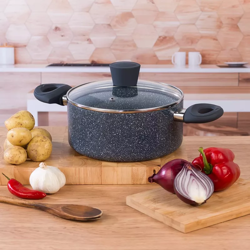 Stockpot Russell Hobbs RH00848EU 20 cm stone – stovetop cooking pot with lid
