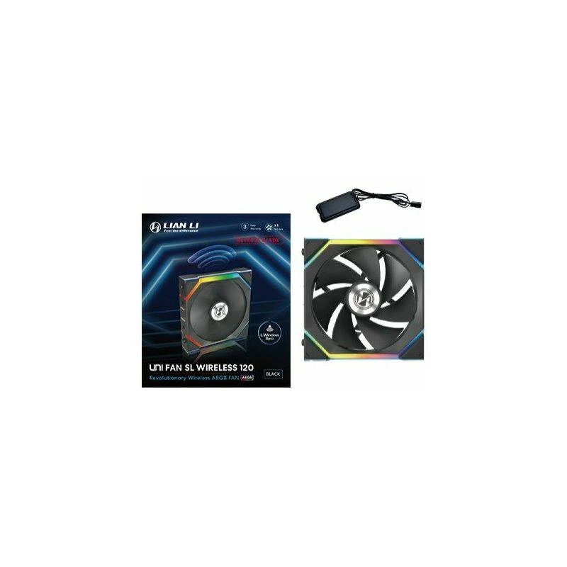 120mm Lian Li UNI FAN SL-INF Wireless ARGB PWM Reverse Blade, black