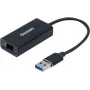 Ethernet USB 3.0 adapter Dexlan 310765, aluminium housing, Gigabit LAN