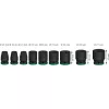 Impact socket set Bosch Powertools PRO 1/2 inch 9-piece, black